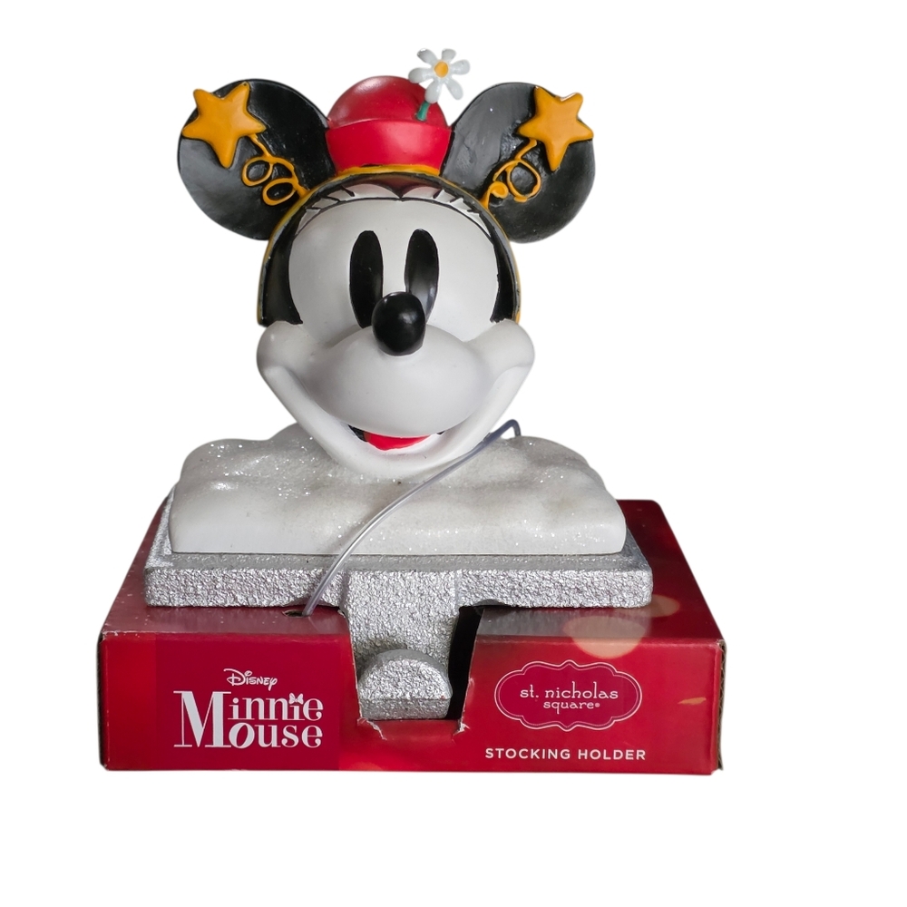 St. Nicholas Square Minnie Mouse Stocking Holder - Red, Black, White